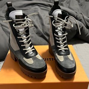 Gorgeous and AUTHENTIC LV boots only worn twice. No trades and FIRM on offer.